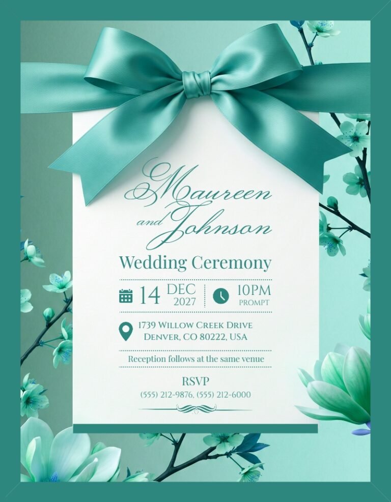 Wedding Invitation Template #12