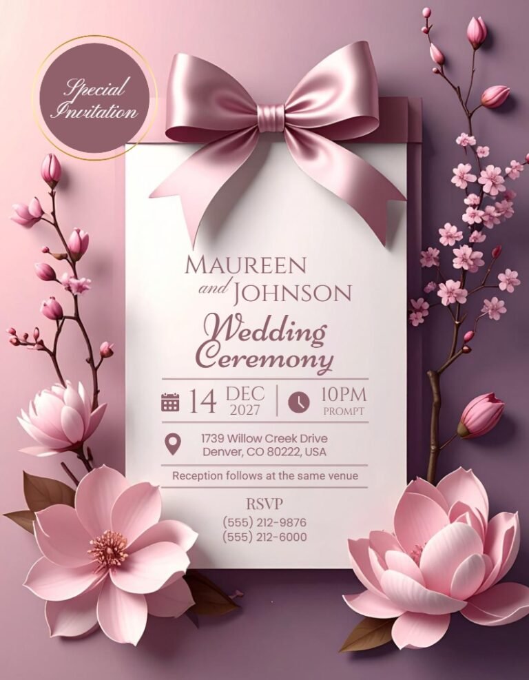 Wedding Invitation Template #13