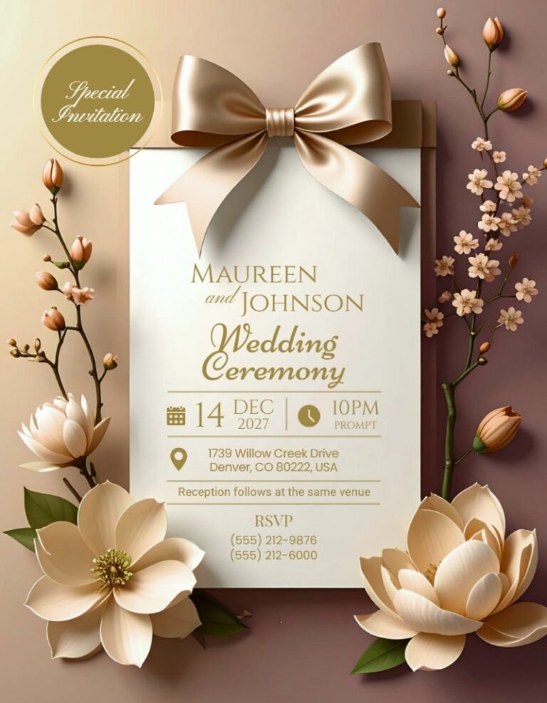 Wedding Invitation Template #14