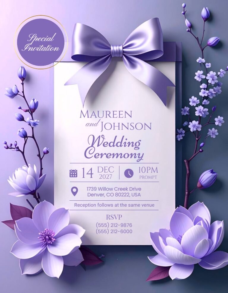 Wedding Invitation Template #16
