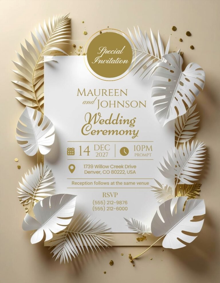 Wedding Invitation Template #17