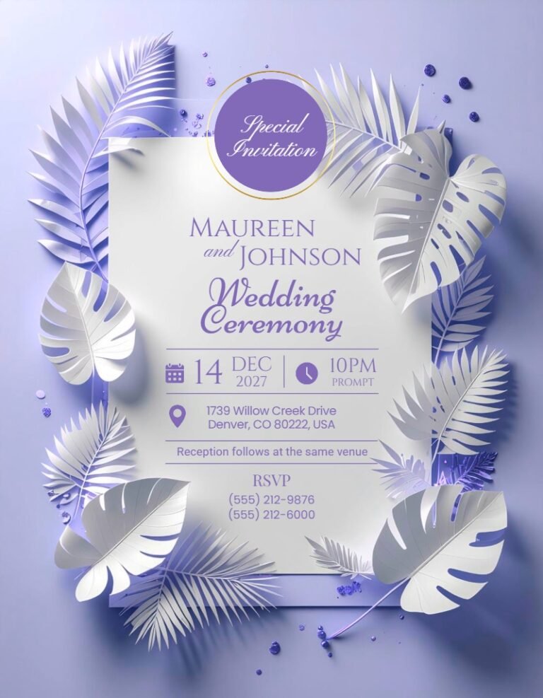 Wedding Invitation Template #19