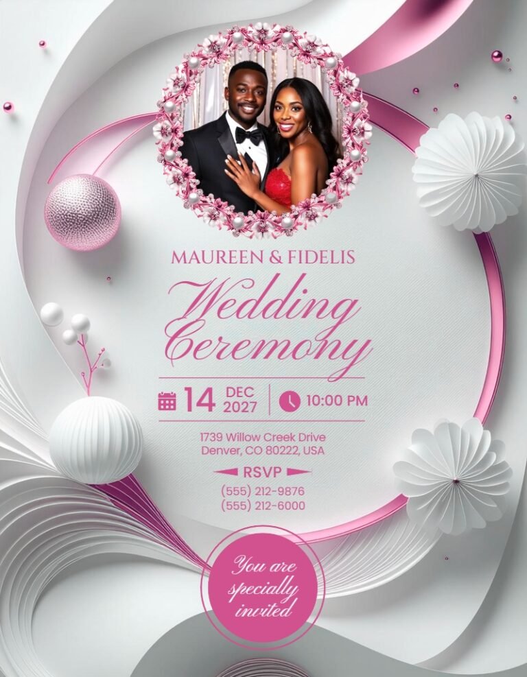 Wedding Invitation Template #27