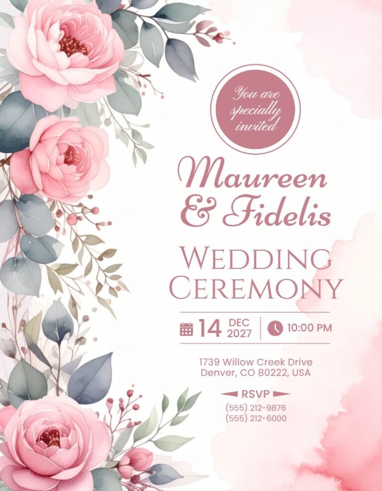 Wedding Invitation Template #28