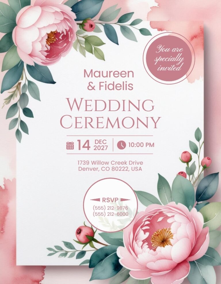 Wedding Invitation Template #29