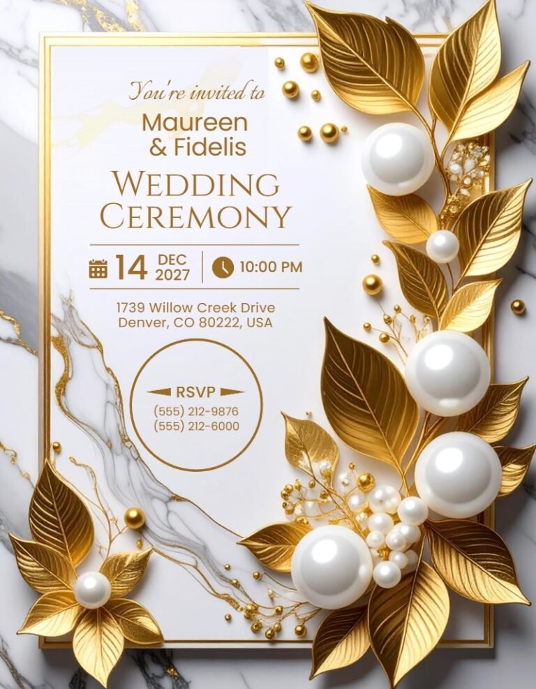 Wedding Invitation Template #30