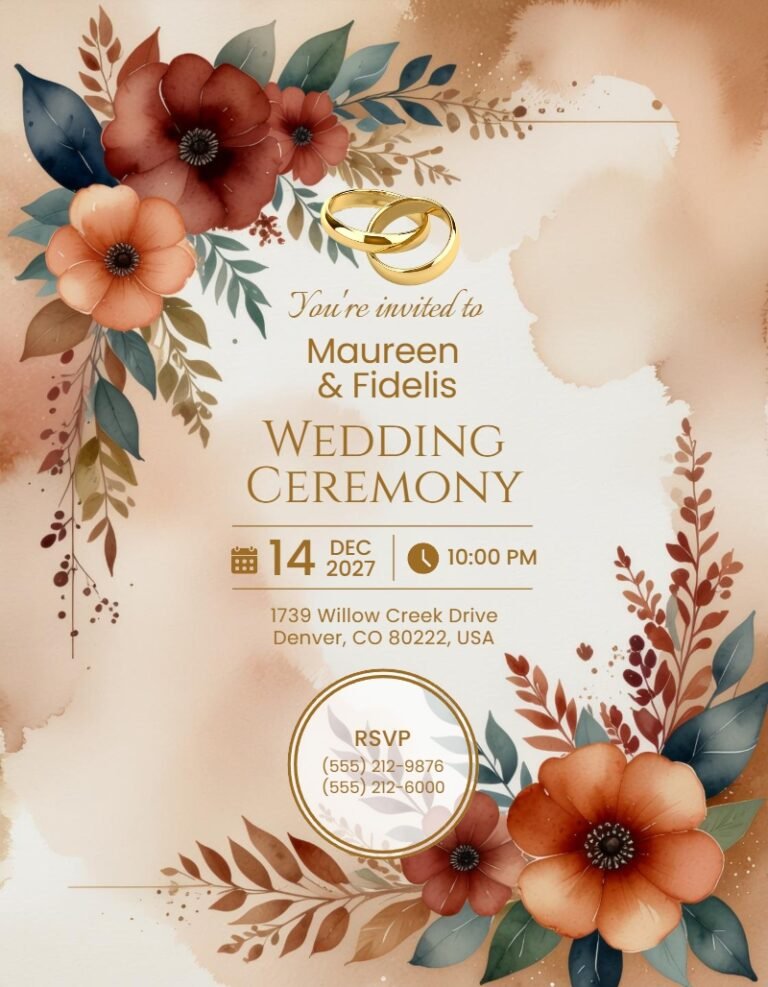 Wedding Invitation Template #31