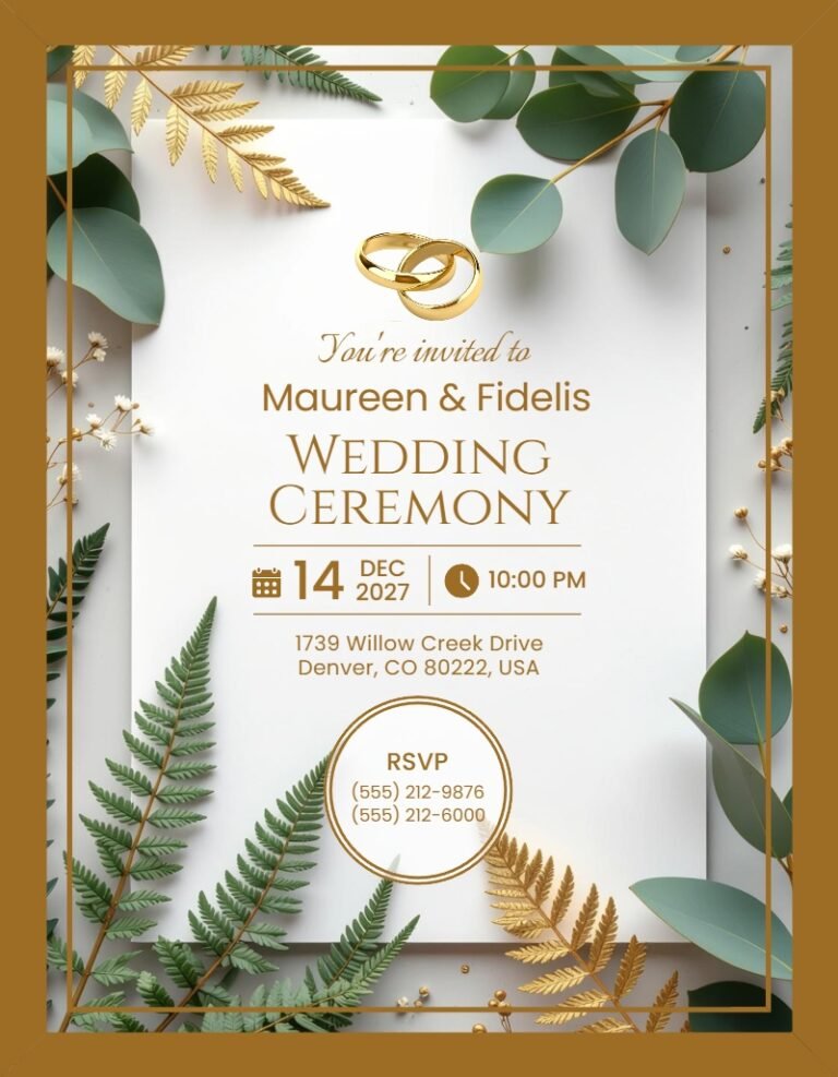 Wedding Invitation Template #32