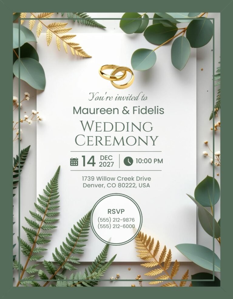 Wedding Invitation Template #33