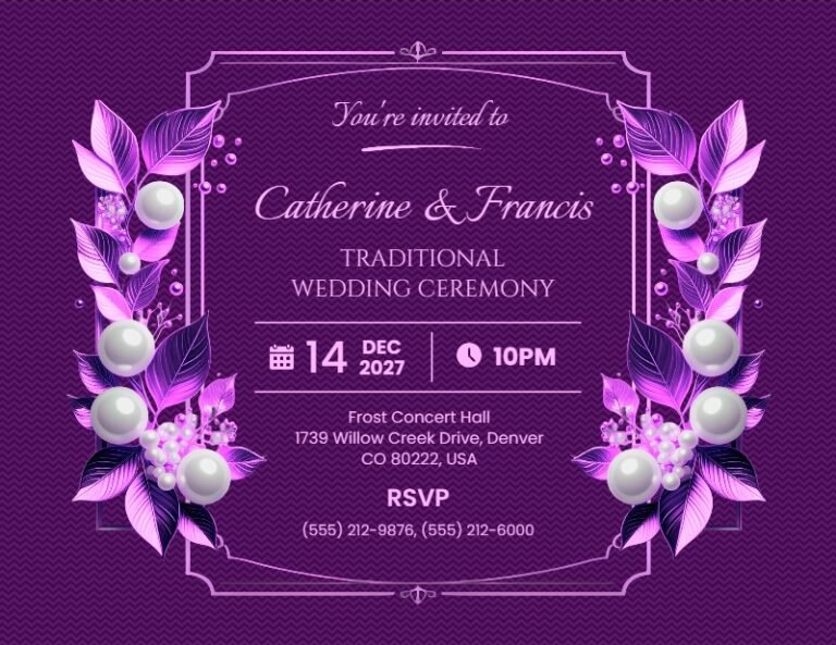 Wedding Invitation Template #39