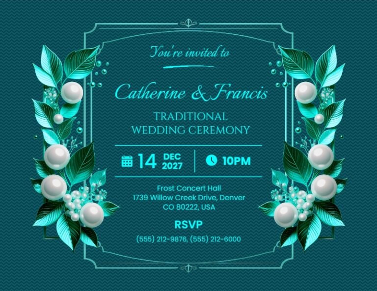 Wedding Invitation Template #40