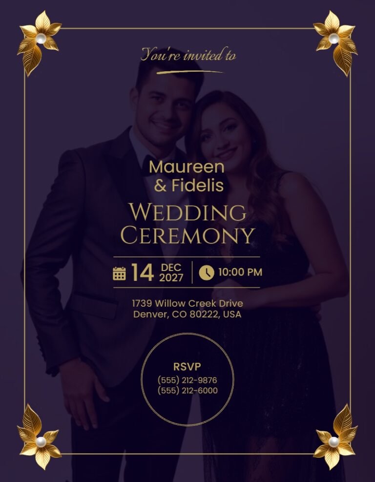Wedding Invitation Template #42