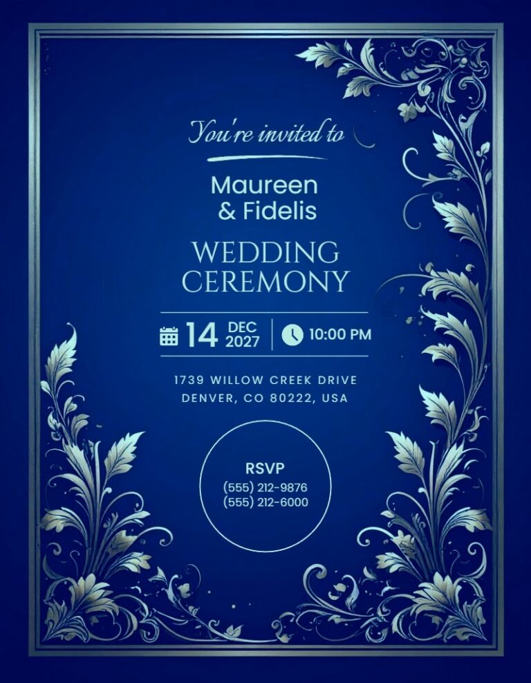 Wedding Invitation Template #44