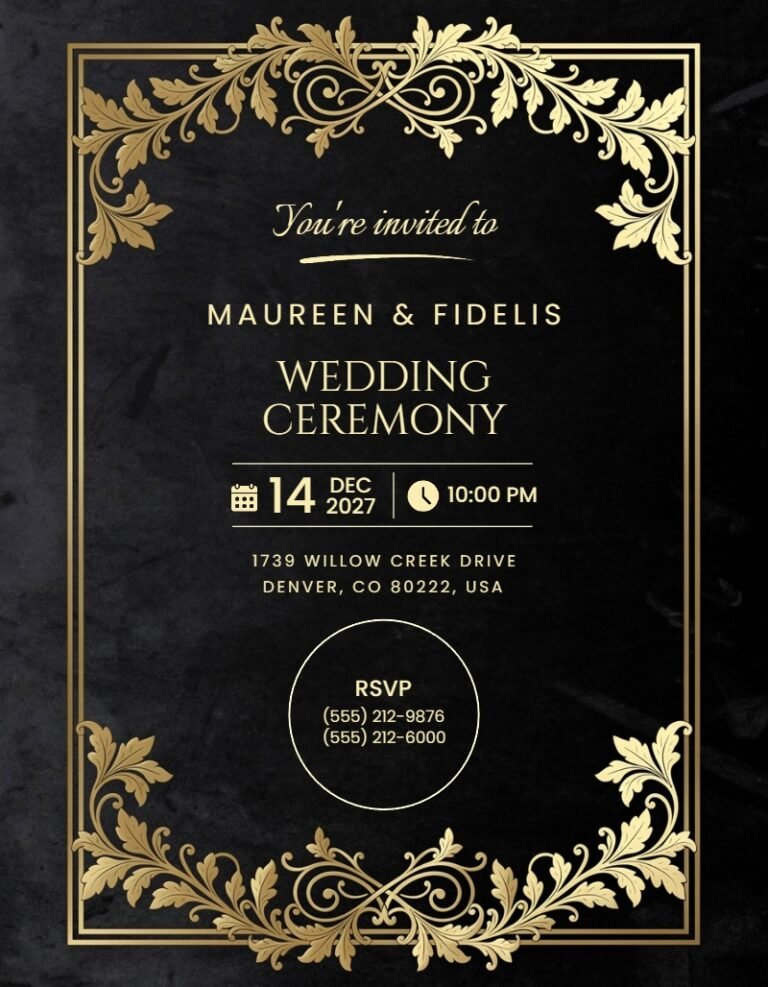 Wedding Invitation Template #46