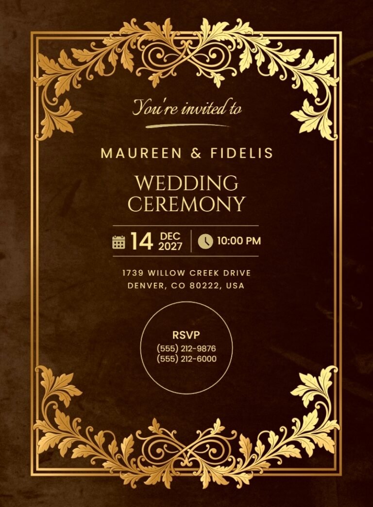 Wedding Invitation Template #47