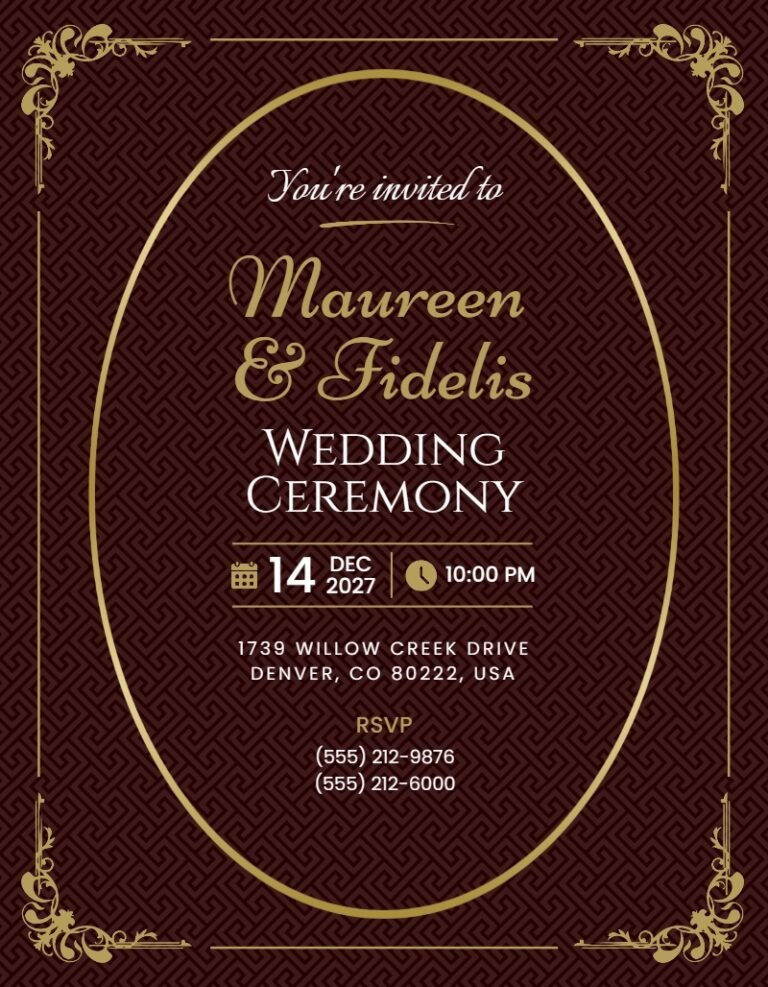 Wedding Invitation Template #49