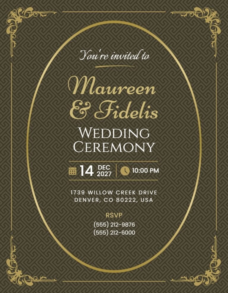 Wedding Invitation Template #51
