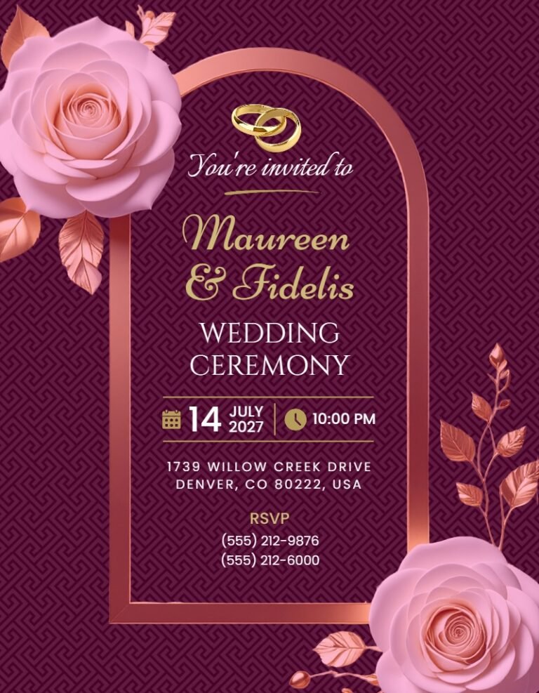 Wedding Invitation Template #52