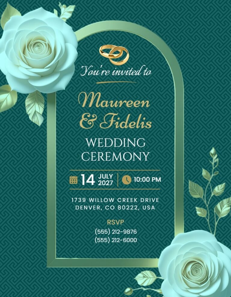Wedding Invitation Template #53