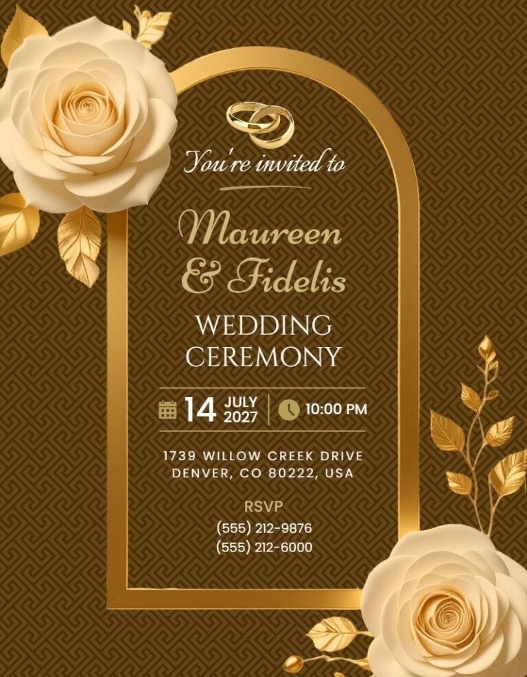Wedding Invitation Template #54