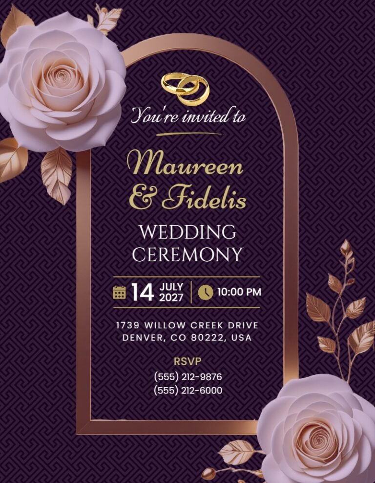 Wedding Invitation Template #55
