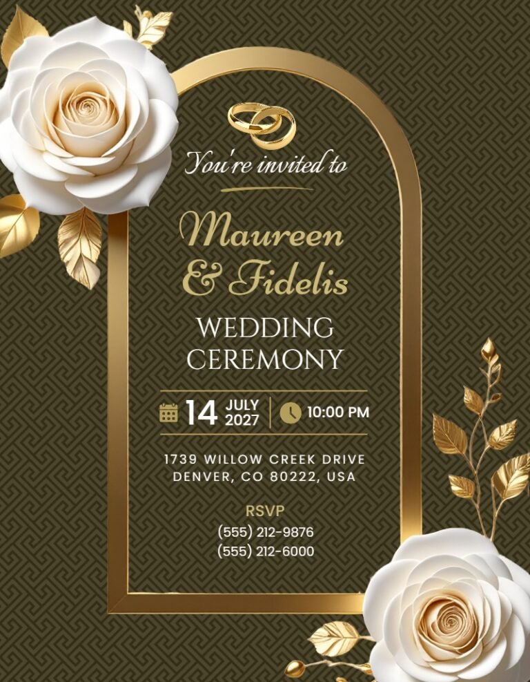 Wedding Invitation Template #56