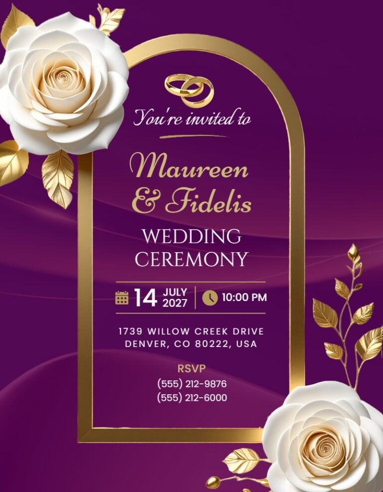 Wedding Invitation Template #57