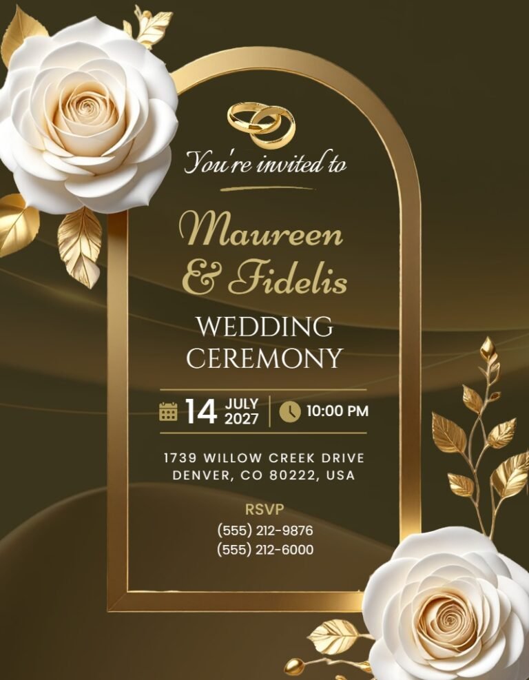 Wedding Invitation Template #58