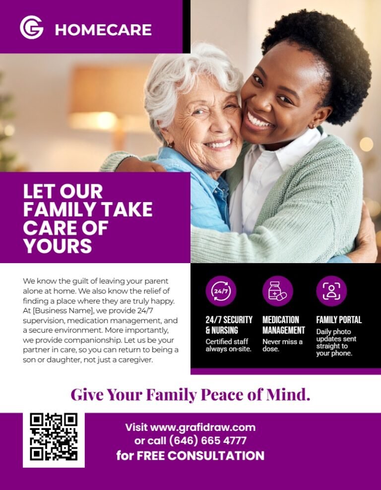 Care Home Flyer Template #1