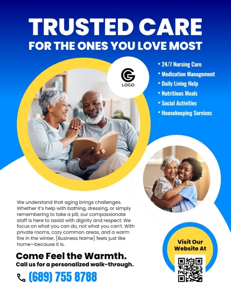 Care Home Flyer Template #2