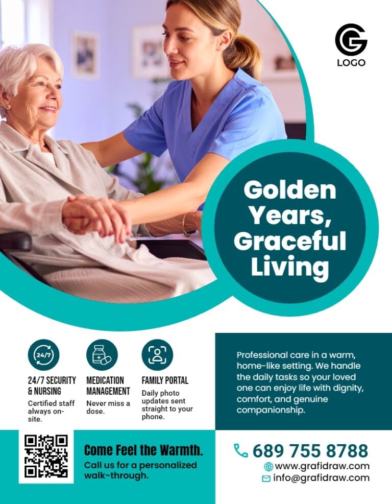 Care Home Flyer Template #3