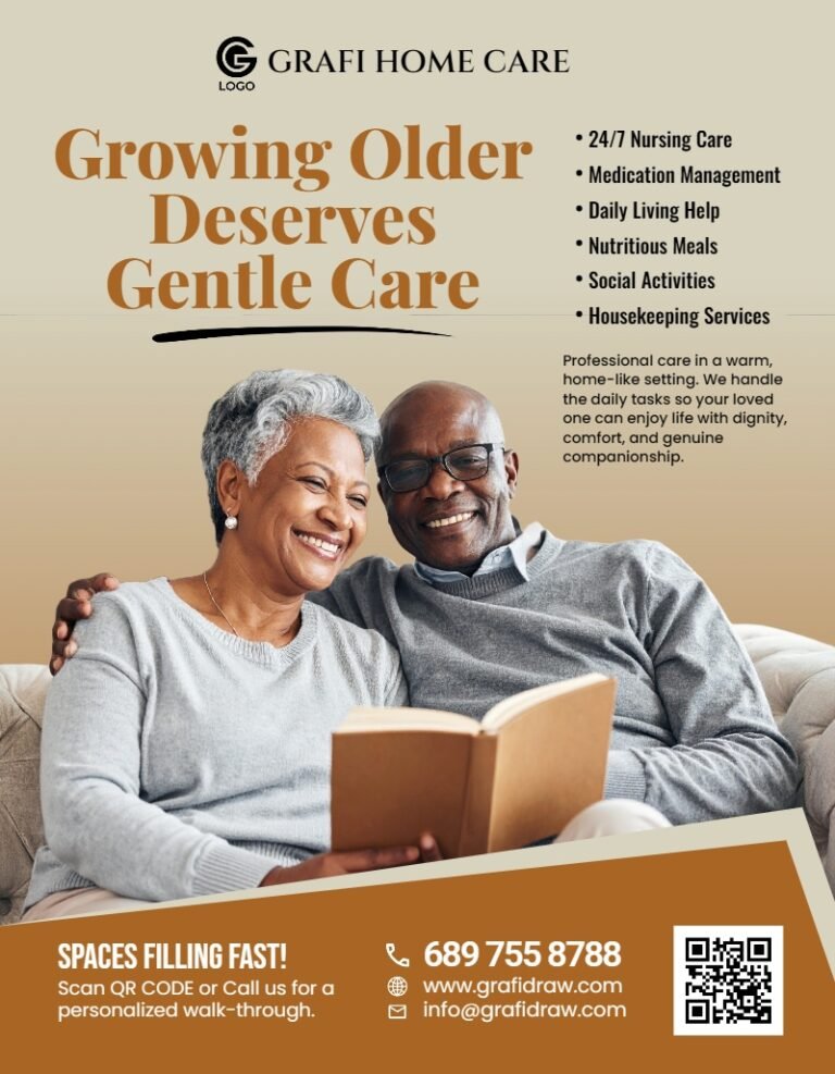 Care Home Flyer Template #6