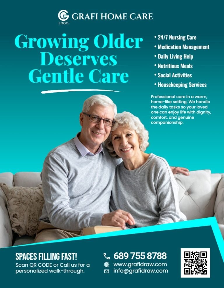 Care Home Flyer Template #7