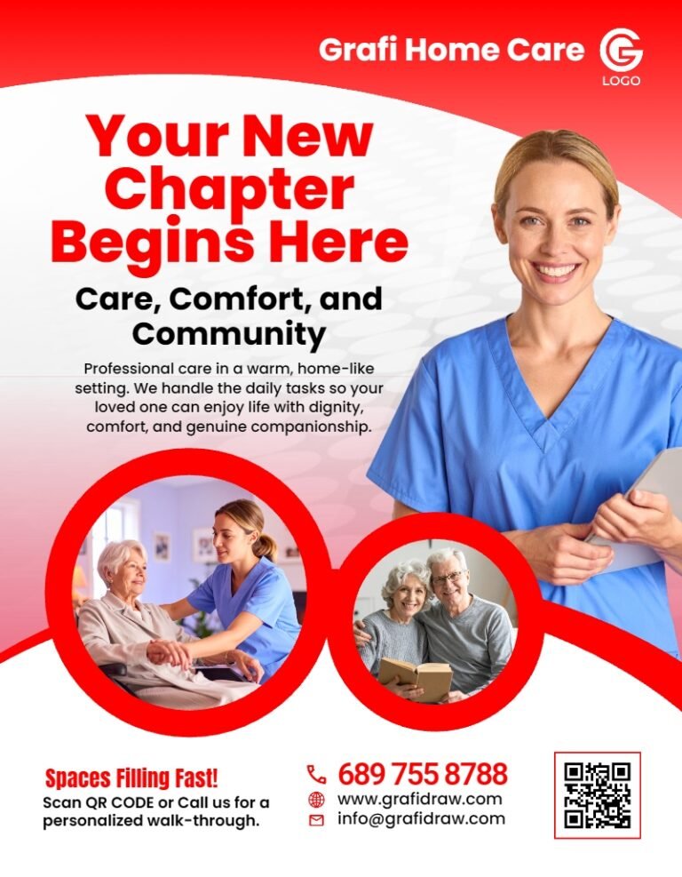 Care Home Flyer Template #8