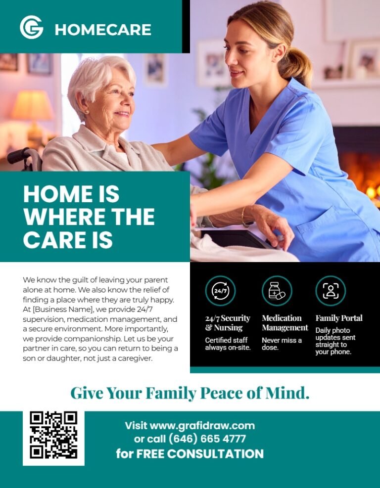Care Home Flyer Template #9