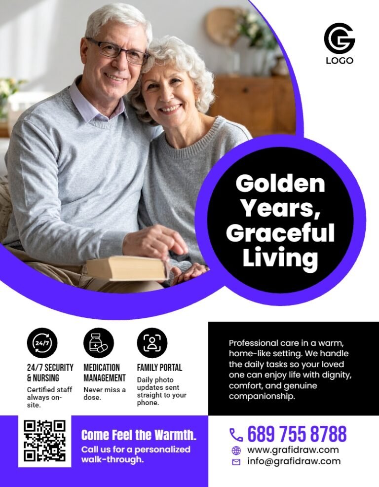 Care Home Flyer Template #10