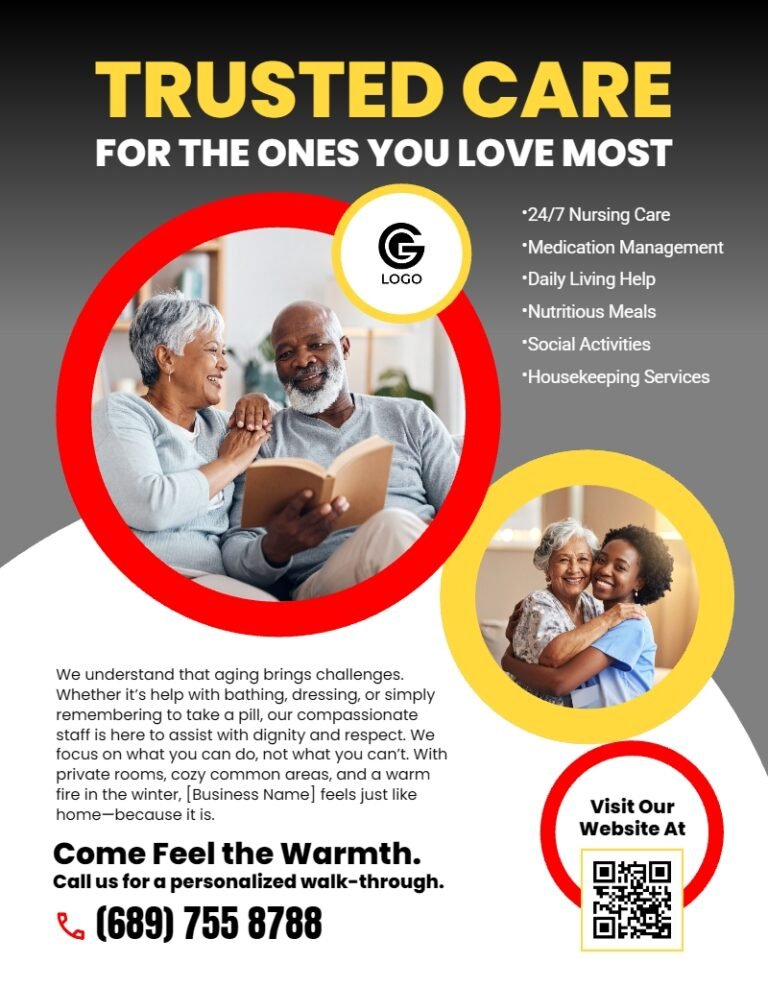 Care Home Flyer Template #11