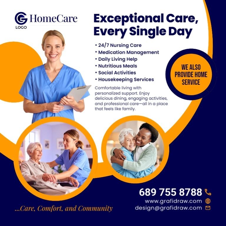Care Home Flyer Template #12