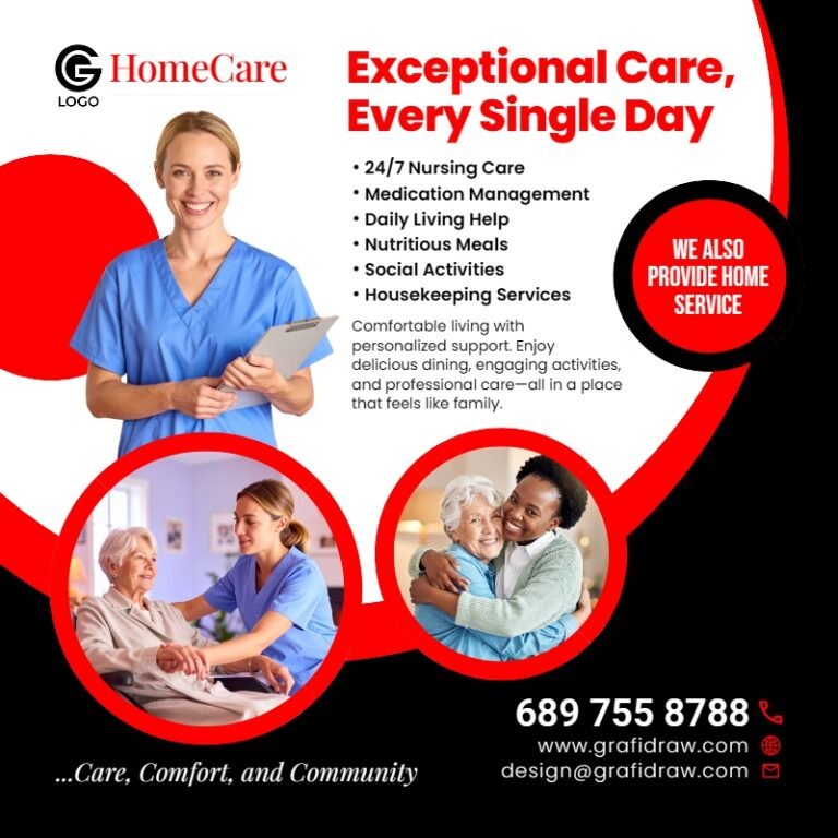 Care Home Flyer Template #13