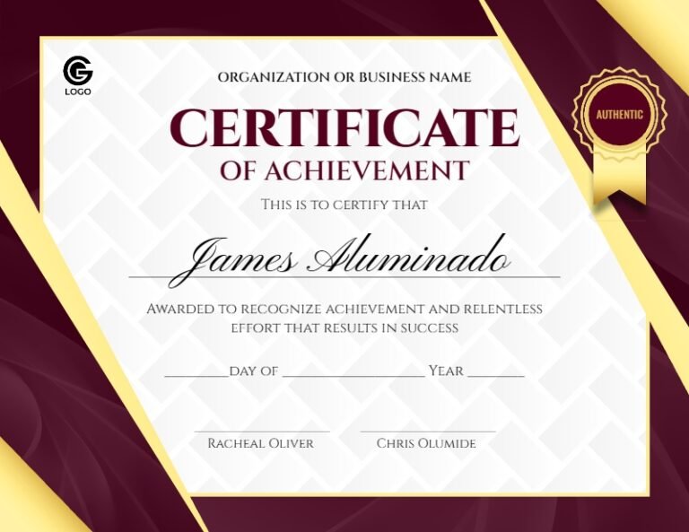 Certificate Templates Design #1