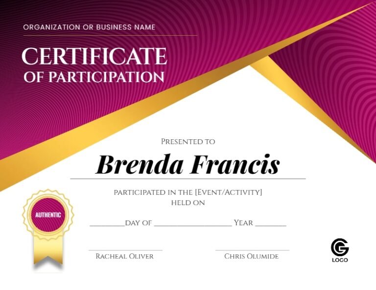 Certificate Templates Design #14