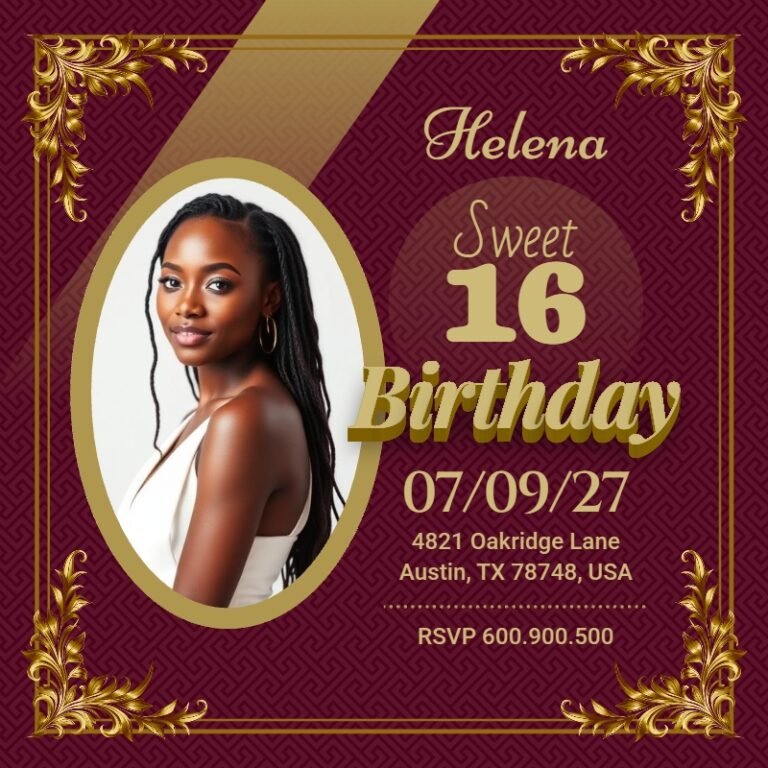 Birthday Invitation Card Template #53
