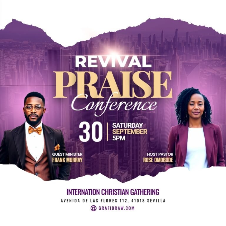 Revival Praise Conference Church Flyer Template