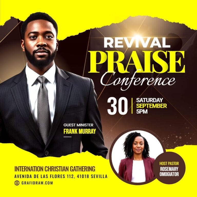 Revival Praise Conference Church Flyer Template #2