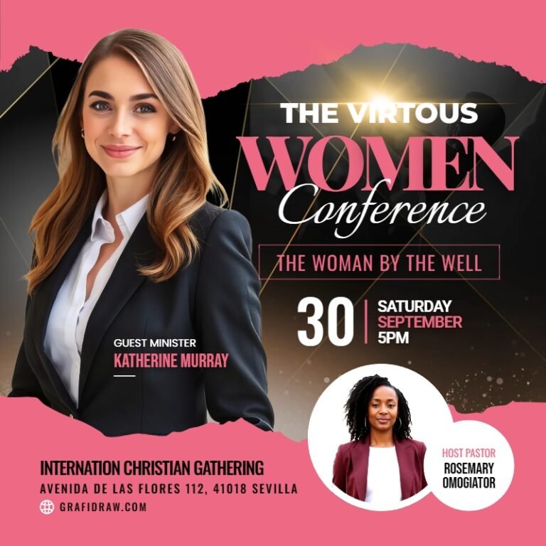 Women Fellowship Church Flyer Template #2