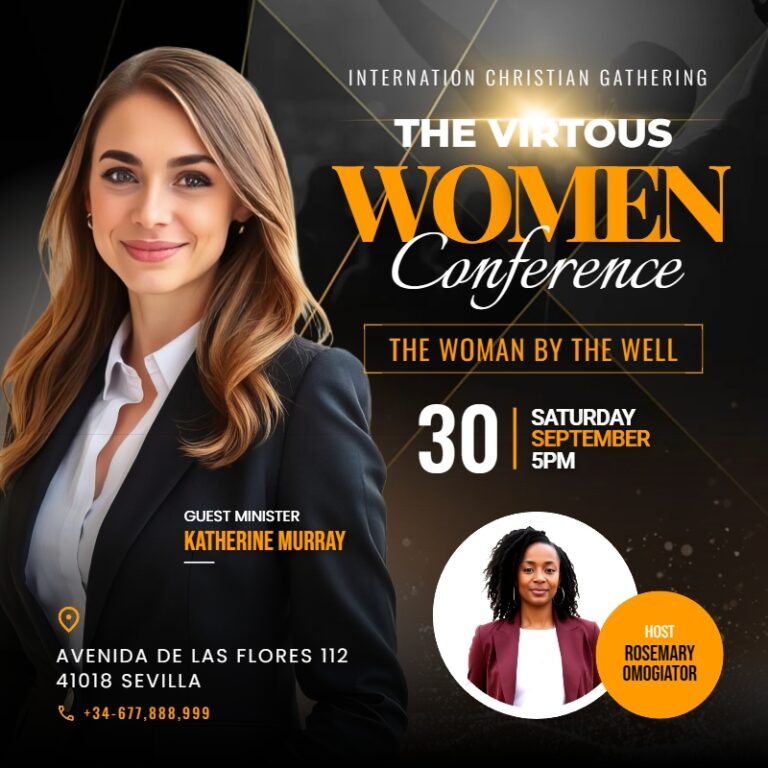 Women Fellowship Church Flyer Template #3