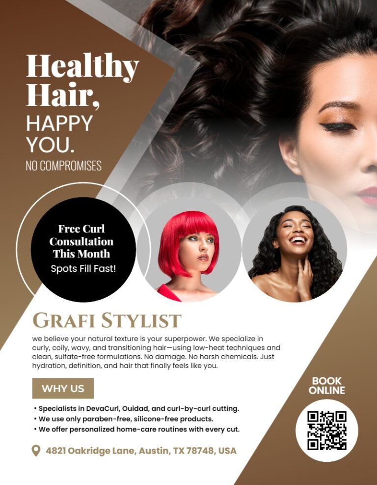 Hair Stylist  Flyer Template