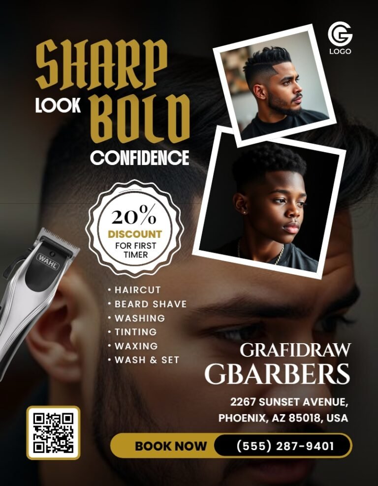 Barbing Salon Template  #7