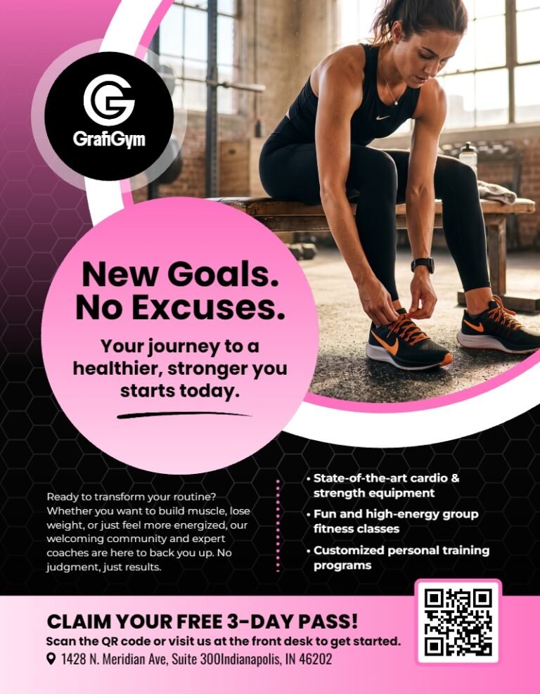 Fitness gym flyer template #04