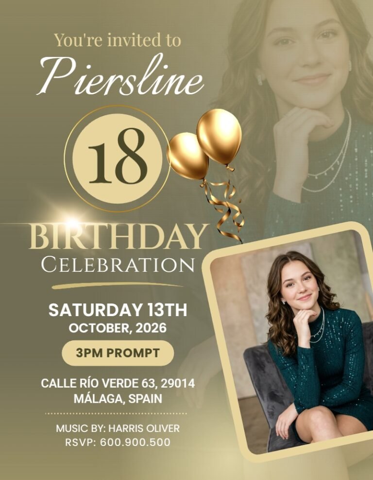 Birthday flyer template #010